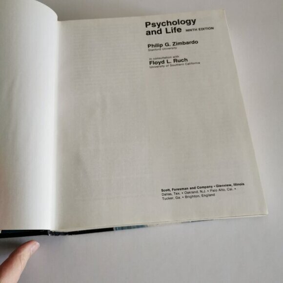 1975 Psychology and Life Textbook Vintage HIGHLIGHTING 9th Ed Pathology Mental - Picture 5 of 11